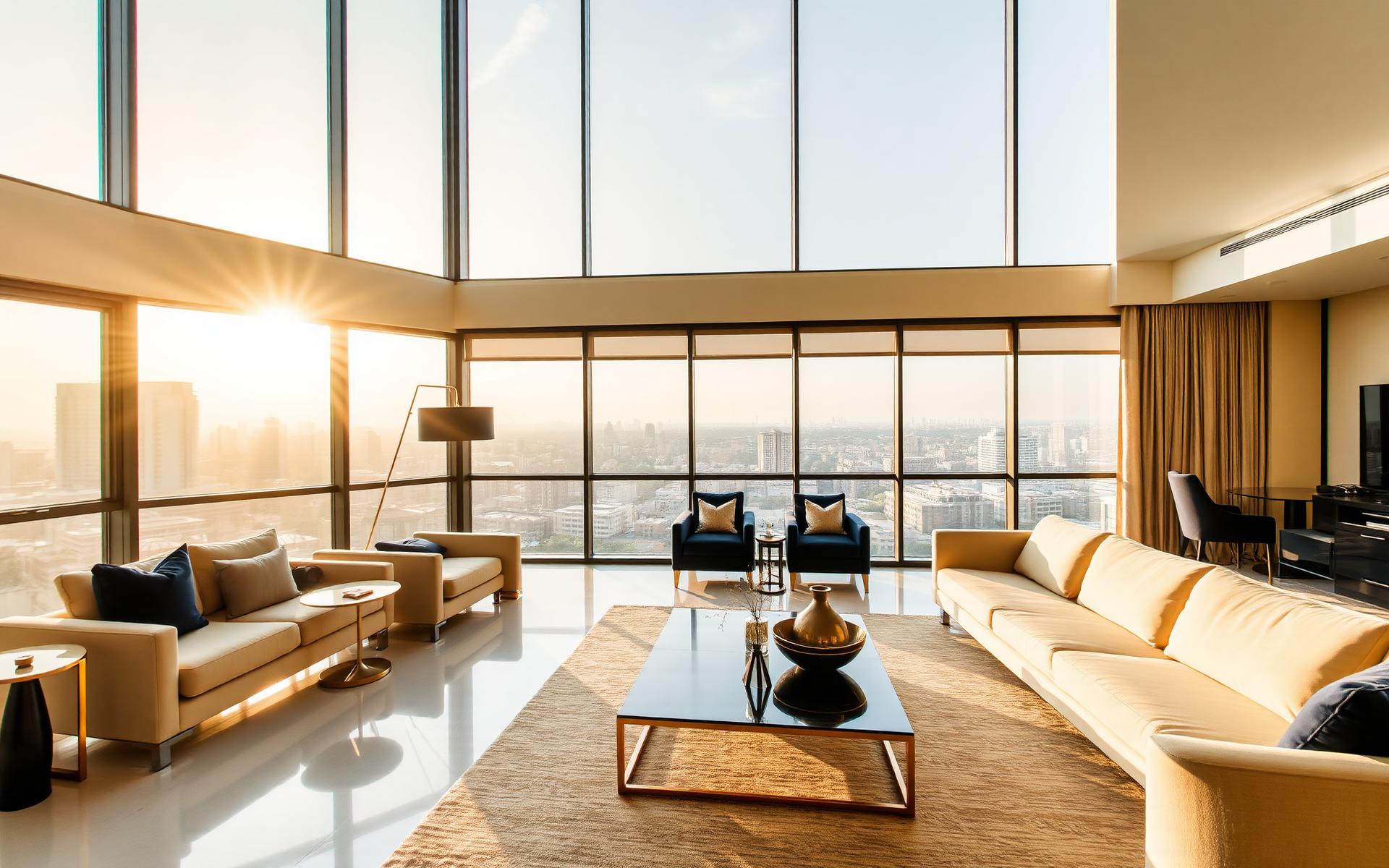 Luxury apartment living room in Accra